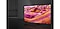 Samsung Neo QLED-TV med Mini LED-teknologi med rosa abstrakt bilde på skjermen