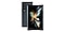 Два устройства Galaxy Z Fold4, одно в сложенном виде и видно сзади, а другое открыто и видно с главного экрана.