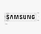 In a grey square, there's Samsung lettermark in black colour following the clear space rule which is to leave space of 0.5s(s=thel height of first 'S' of lettermark) around the lettermark.