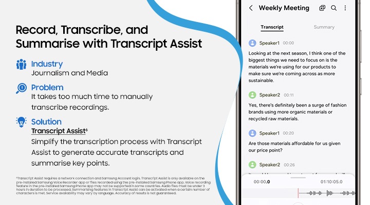 Record, Transcribe, and Summarise with Transcript Assist