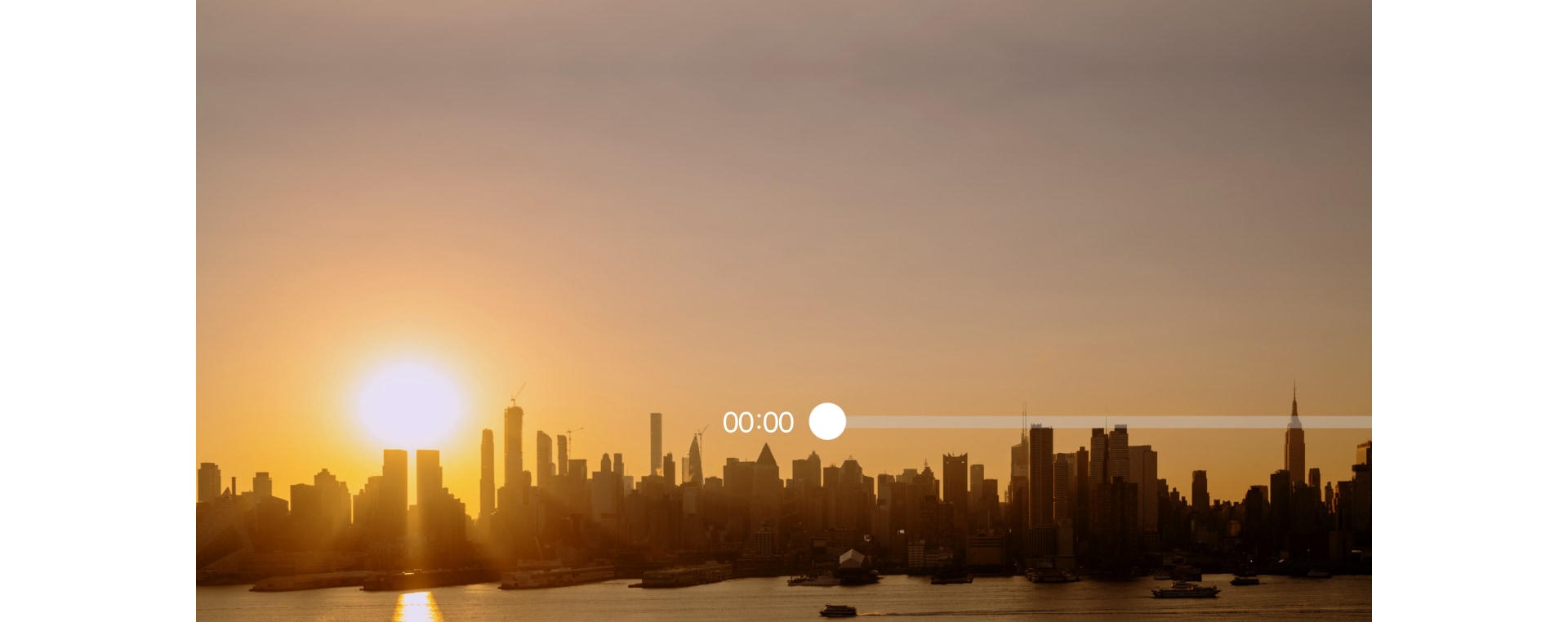 A time lapse video of a city landscape as it goes from day to night for 31 hours thanks to Galaxy S25 Ultra's long-lasting battery. Galaxy S25 Ultra is noted as having a Battery capacity of 5000 mAh, which allows the user to Watch videos up to 31hrs.