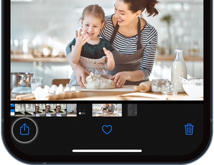 Share photos or videos using AirPlay