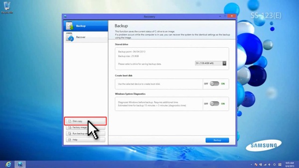 Click Disk copy