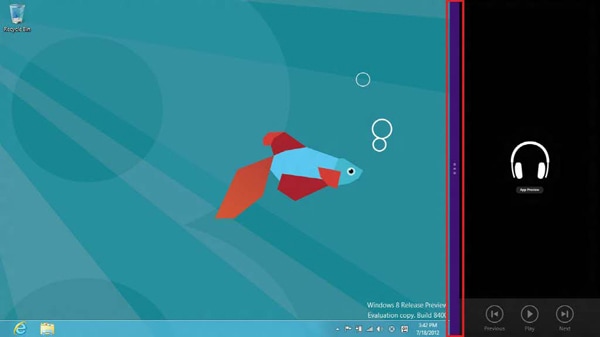 Change the screen ratio of each application