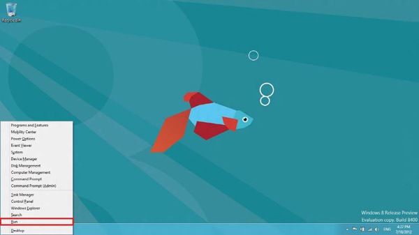 Click on Run