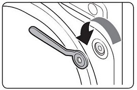 Loosen all shipping bolts on the rear of the machine using the supplied spanner