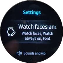 Tap Watch faces and styles