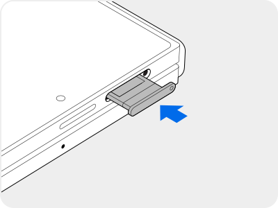 Insert card tray back