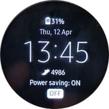 Tap OFF to switch off Power Saving
