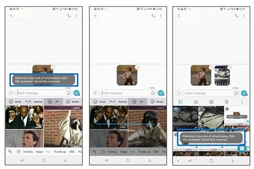 Upload AGIF Image into Messages App
