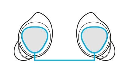 Location of touchpad
