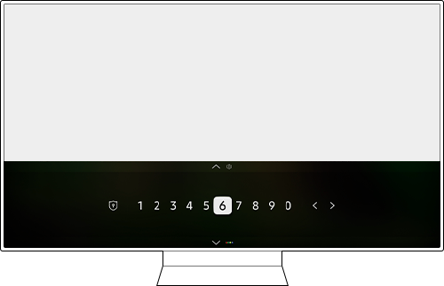 Virtual numeric pad screen