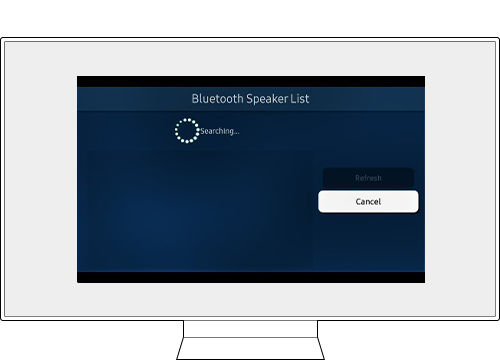 tv bluetooth list searching
