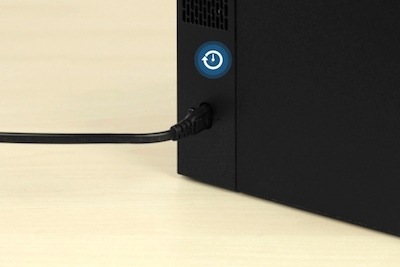 Press the ID SET button on the back of the subwoofer