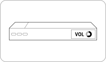 Set the set-top box volume to medium