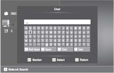 Enter the PC’s user name in the window