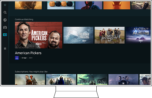 the content browser on Smart Hub