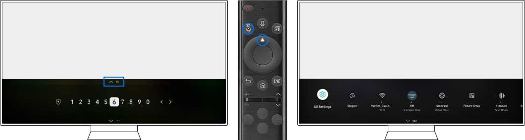 quick settings screen