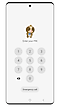 Grafični uporabniški vmesnik prikazuje zaslon za zaklepanje s PIN kodo v Samsung Kids aplikaciji, na katerem se pojavi poziv za vnos PIN kode, pod tipkovnico pa vidimo gumb za klice v sili.