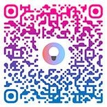 QR koda, ki vodi do spletnega mesta za prenos aplikacije SmartThings na Google Play ali App Store.