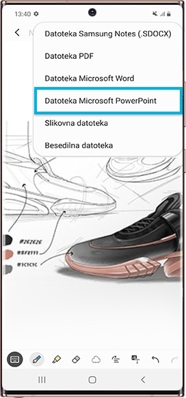Kako izvoziti datoteko Microsoft PowerPoint