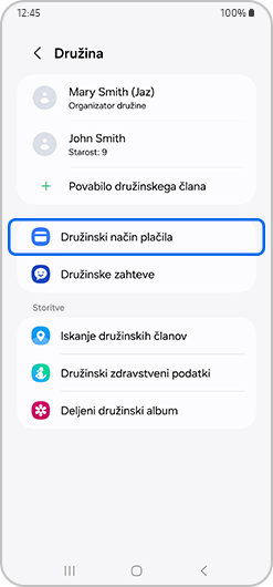izpostavljeno na družinskem zaslonu.