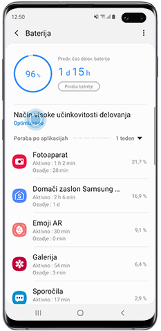 Android 9.0, spremenjene nastavitve in funkcije v negi naprave, način napajanja