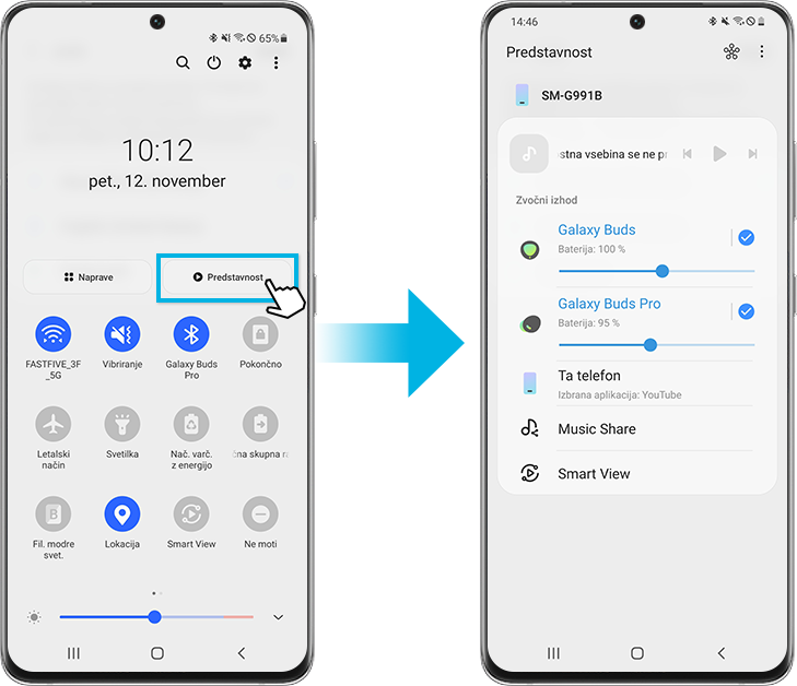 povezovanje več naprav Bluetooth