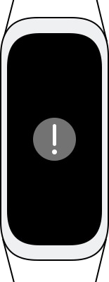 Na aplikaciji Galaxy Fit  se je pojavil klicaj