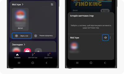 Торкніться піктограми вимкнення звуку, щоб активувати вимкнення звуку.