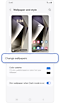 Wallpaper and style customisation options