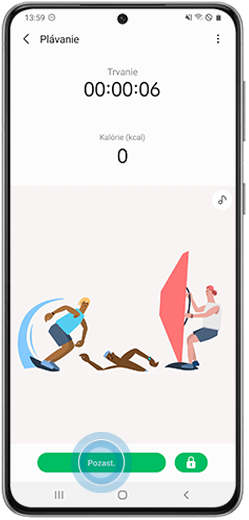 Klepnite na Štart pre zahájenie cvičenia
