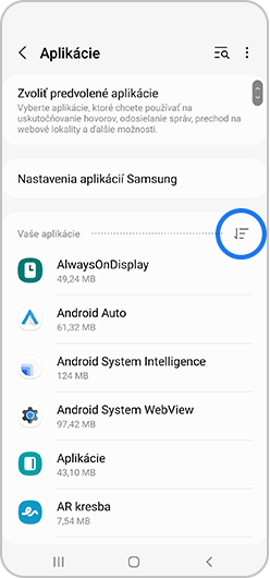 Vybraná ikona zoradiť podľa