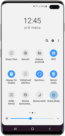 Pre zapnutie ťuknite na ikonku Bixby Routines