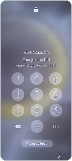 Po piatich neúspešných pokusoch ťukni na položku Zabudnutý kód PIN
