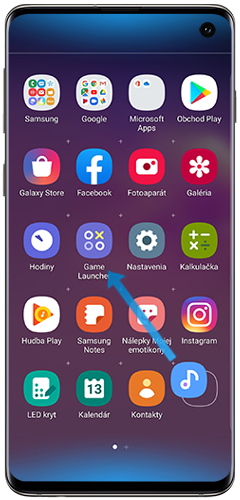 Kliknite a podržte aplikáciu