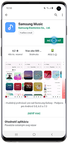 Kliknite na Inštalovať