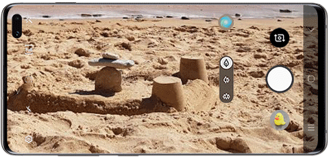 GIF, ultra širokouhlé šošovky na fotoaparáte Galaxy S10