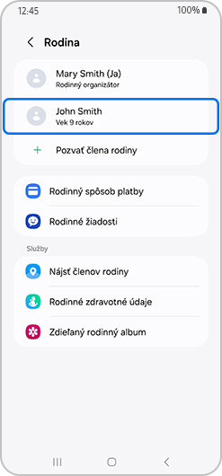 Účet dieťaťa
