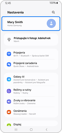 Samsung účet