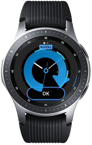 Otočte krúžkom pre prispôsobenie ciferníka