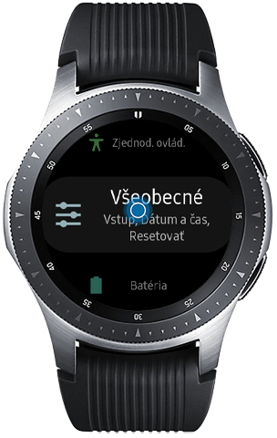 Kliknite na Všeobecné