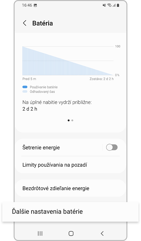 aktivácia rýchleho nabíjania – 3. krok