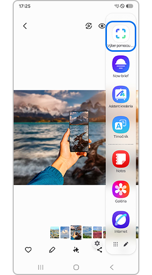 Vyberte Výber pomocou umelej inteligencie a Nastaviť ako tapetu