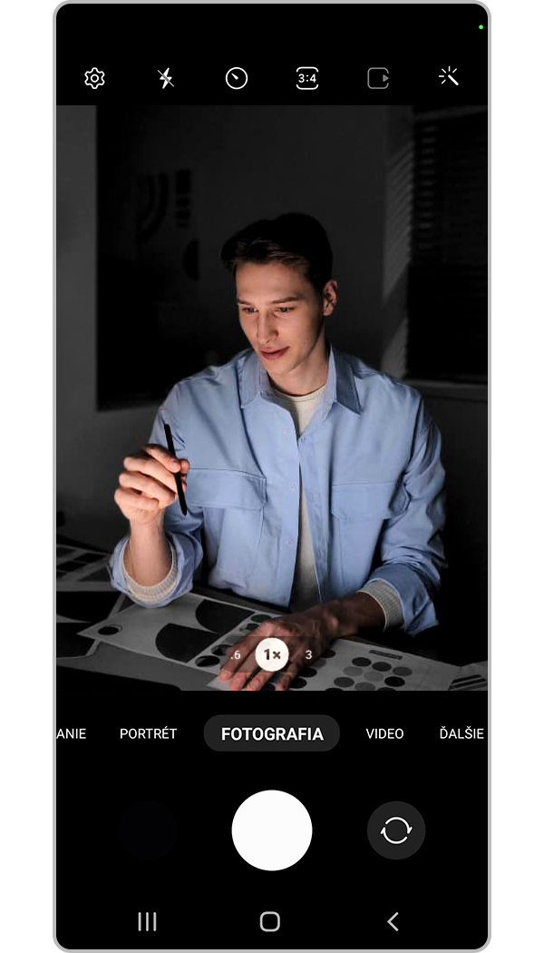 s22 – snímanie fotografií pomocou pera s pen, 4. krok