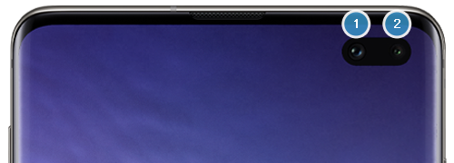 Dvojitý predný fotoaparát Galaxy S10+