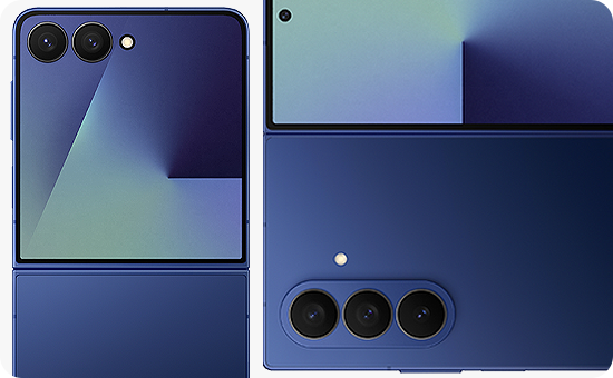 Galaxy Z Flip7 und Galaxy Z Fold7 nebeneinander