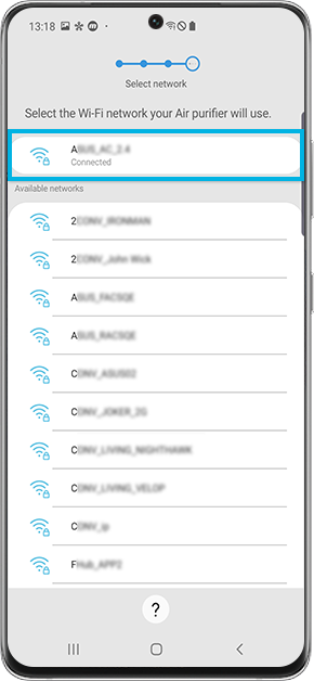 select wi fi