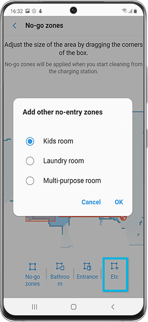 add other no entry zones