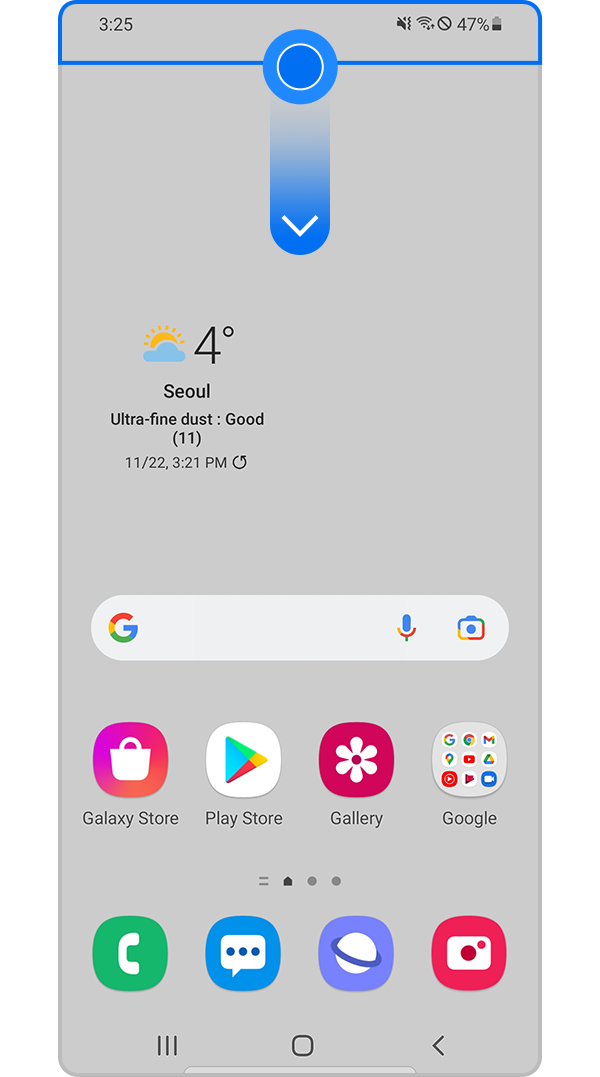 auto rotate icon add to quick panel step 1